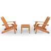 vidaXL Ensemble de salon de jardin Adirondack 3 pcs bois acacia solide