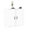 vidaXL Buffet Blanc 80x33x70 cm Bois d'ing&eacute;nierie