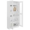 vidaXL Armoire à vitrine Blanc 82,5x30,5x185 cm Bois d'ingénierie