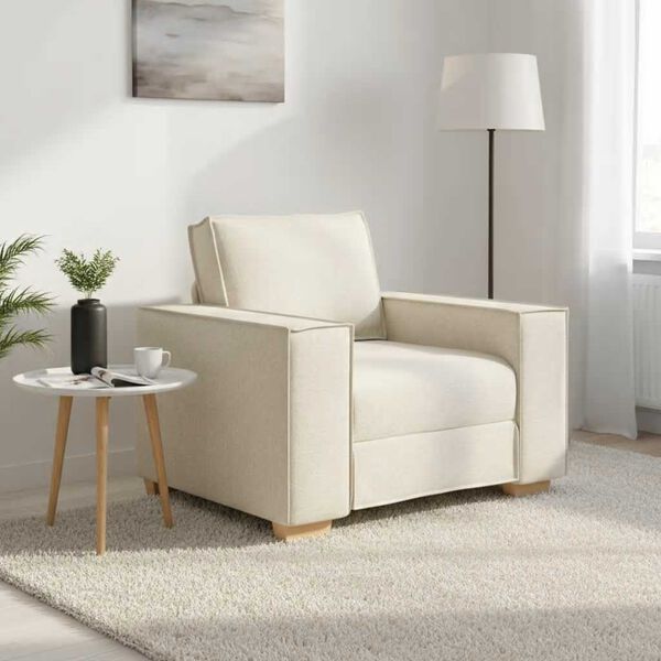 vidaXL Canap&eacute; Fauteuil Lin 60 cm