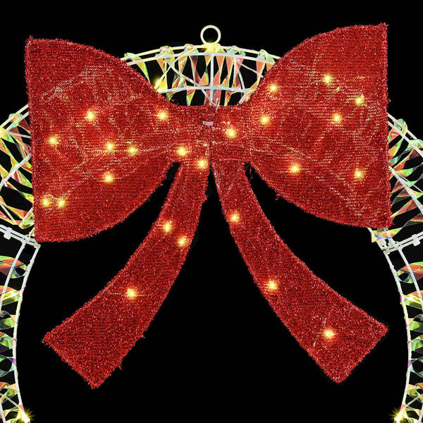 vidaXL Couronne avec 150 LED Blanc chaud 120 cm PET