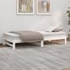 vidaXL Lit coulissant sans matelas blanc 2x(90x200) cm