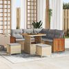 vidaXL Ensemble de canap&eacute; de jardin 8 pcs beige et gris clair