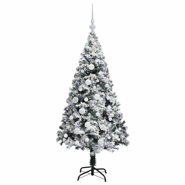 vidaXL Sapin de Noël artificiel Vert 150 cm PVC, Acier et Plastique