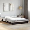 vidaXL Cadre de lit sans matelas noir 140x190 cm bois d'ing&eacute;nierie
