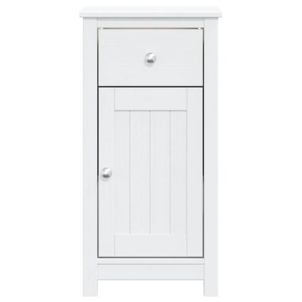 vidaXL Armoire de salle de bain BERG blanc 40x34x80 cm pin massif