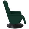 vidaXL Fauteuil inclinable avec repose-pied vert fonc&eacute; velours
