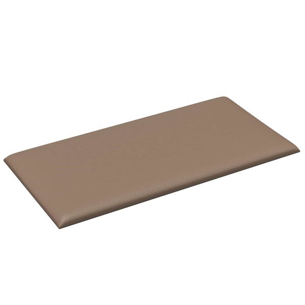 vidaXL T&ecirc;te de lit murale 12 pcs Cappuccino 30 x 15 cm tissu