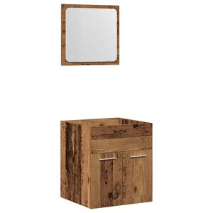 vidaXL Ensemble de meubles salle de bain 2 pcs bois d'ing&eacute;nierie