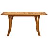 vidaXL Table de jardin 150x90x75 cm Bois d'acacia solide