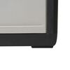 vidaXL Armoire de rangement de jardin avec 4 étagères Noir et gris