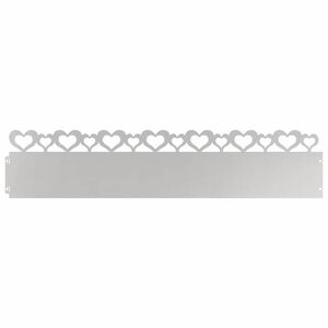 vidaXL Bordures de pelouse 10 pc 103 x 0,05 x 22 cm Acier inoxydable