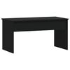 vidaXL Table basse noir 102x50,5x52,5 cm bois d'ingénierie