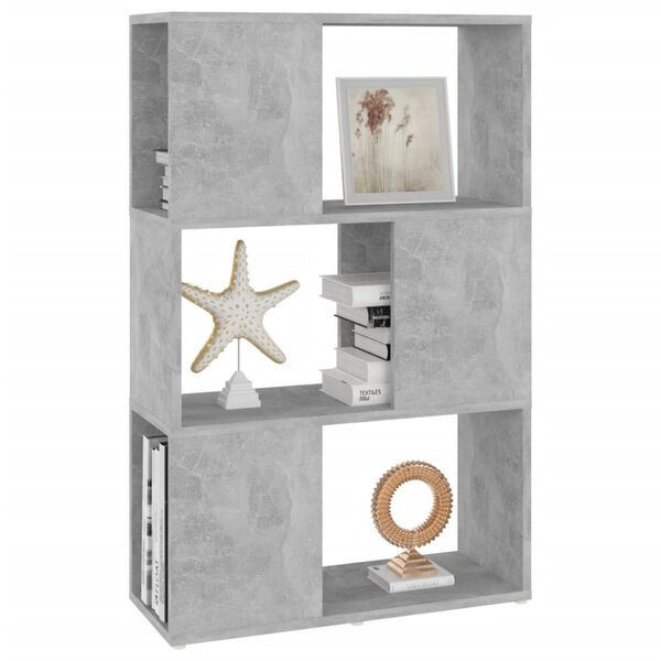 vidaXL Biblioth&egrave;que/S&eacute;parateur de pi&egrave;ce Gris 60x24x94 cm