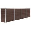 vidaXL Jardini&egrave;re 320x40x77 cm Acier galvanis&eacute; Marron