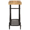 vidaXL Table console 112x36x76 cm bois massif de manguier et fer