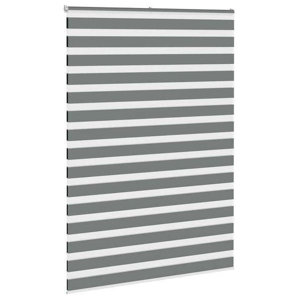 vidaXL Store z&egrave;bre gris fonc&eacute; largeur du tissu 160,9 cm polyester