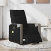 vidaXL Fauteuil de massage inclinable &eacute;lectrique Noir Tissu