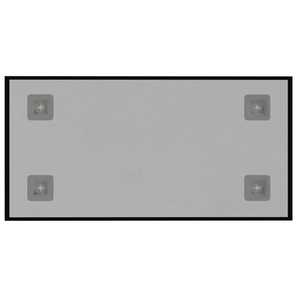 vidaXL Tableau noir magn&eacute;tique mural Noir 40x20 cm Verre tremp&eacute;