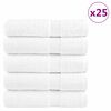 vidaXL Serviettes de bain de qualit&eacute; sup&eacute;rieure SOLUND 25 pcs blanc
