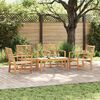 vidaXL Ensemble de canap&eacute; de jardin 5 pcs Naturel Bois de teck massif