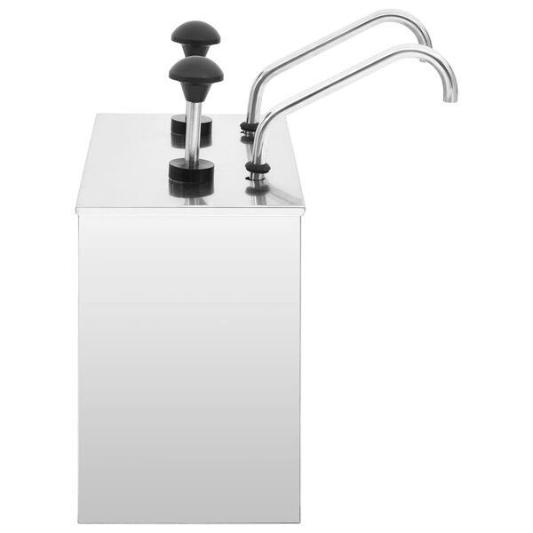 vidaXL Distributeur de sauces Acier inoxydable 2 x 3,5 L