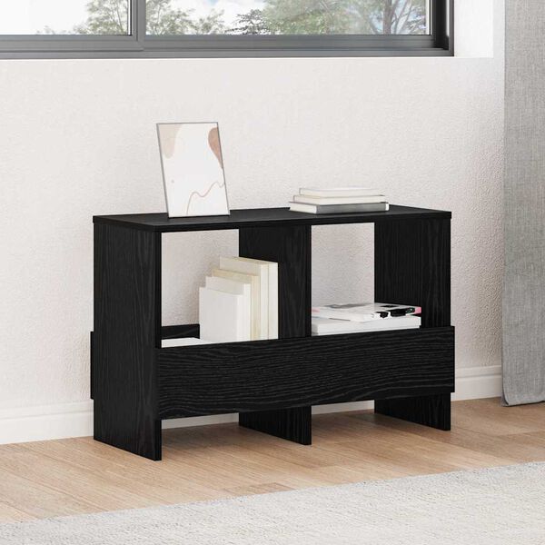 vidaXL &Eacute;tag&egrave;re &agrave; magazines Ch&ecirc;ne noir 68,5 x 30 x 45 cm