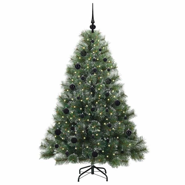 vidaXL Sapin de No&euml;l artificiel avec 150 LED Vert 150 cm PE et PVC