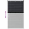 vidaXL Store de Fen&ecirc;tre avec des rideaux Noir Aluminium