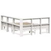 vidaXL Lit biblioth&egrave;que sans matelas blanc 150x200 cm bois pin massif