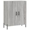 vidaXL Buffet haut Sonoma gris 69,5x34x180 cm Bois d'ing&eacute;nierie