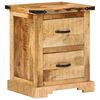 vidaXL Table de chevet 40x35x50 cm bois de manguier massif