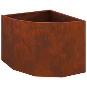 vidaXL Jardini&egrave;re d'Angle Rouill&eacute; 45 x 45 x 35 cm