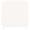 vidaXL Niche pour chien Blanc 100x70x72 cm Bois de pin massif