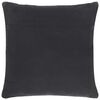 vidaXL Coussin chindi Noir 60x60 cm Cuir et coton