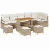 vidaXL Ensemble de canap&eacute; de jardin 10 pc 9-Nombre de places