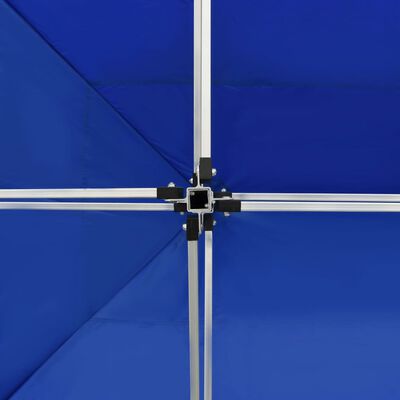 vidaXL Tente de réception pliable Aluminium 4,5x3 m Bleu