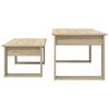vidaXL Ensemble de tables basses 2 pcs Ch&ecirc;ne Sonoma Bois d'ing&eacute;nierie