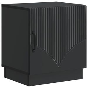 vidaXL Table de chevet Noir 43 x 34,5 x 47 cm Bois d'ing&eacute;nierie