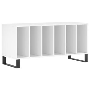 vidaXL Armoire &agrave; disques blanc 100x38x48 cm bois d'ing&eacute;nierie