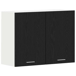 vidaXL Armoire suspendue Lyon Ch&ecirc;ne noir 80 x 31 x 60 cm