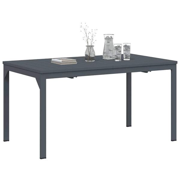 vidaXL Table de patio Anthracite 180 x 80 x 74 cm