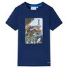 vidaXL T-shirt pour enfants bleu fonc&eacute; 116