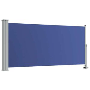 vidaXL Auvent lat&eacute;ral r&eacute;tractable de patio 120x300 cm Bleu