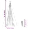 vidaXL Sapin de No&euml;l &agrave; LED avec piquets 1534 LED color&eacute;es 500 cm