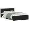 vidaXL Cadre de lit sans matelas noir 120x190 cm