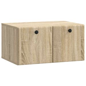 vidaXL Meuble TV mural 59,5 x 41 x 30 cm Ch&ecirc;ne Sonoma