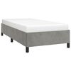 vidaXL Cadre de lit sans matelas gris clair 90x190 cm velours