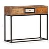 vidaXL Table console Dor&eacute; 90x30x75 cm Bois de r&eacute;cup&eacute;ration massif