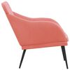 vidaXL Banc Rose 110x76x80 cm Velours
